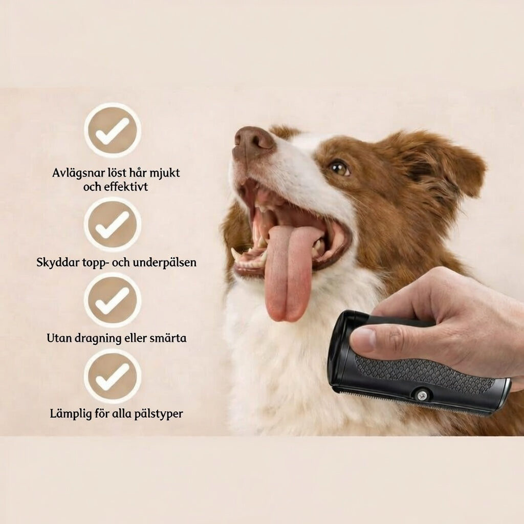 SoftGroom™ – Skonsam groomingborste för hundar & katter